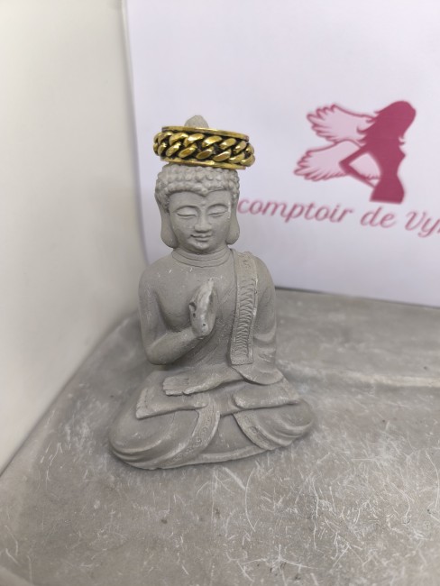 Bague homme chaîne amovible