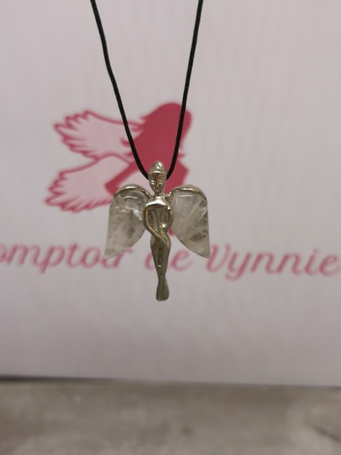 pendentif ange pierre naturelle
