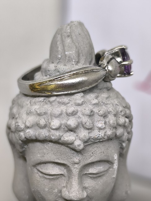 Améthyste pierre de sérénité Bague énergétique améthyste apaisement