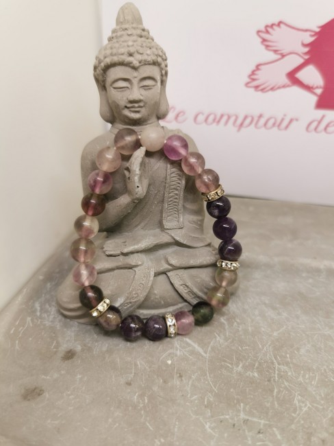 bracelet fluorine naturelle 8mm