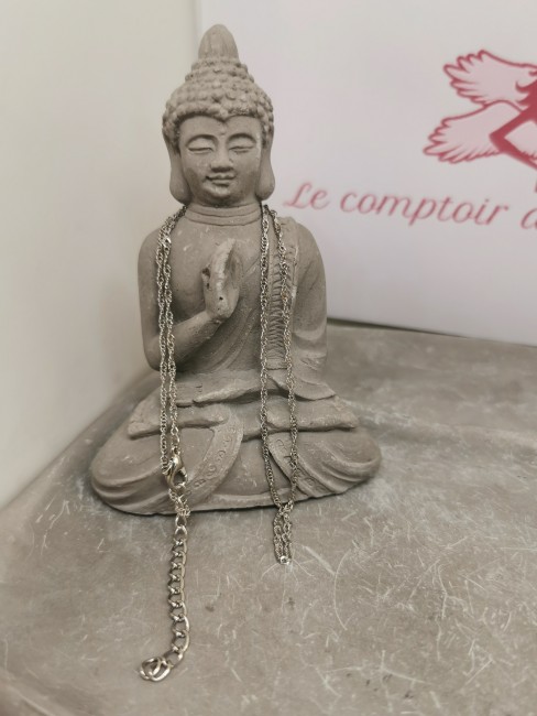 collier argent réglable