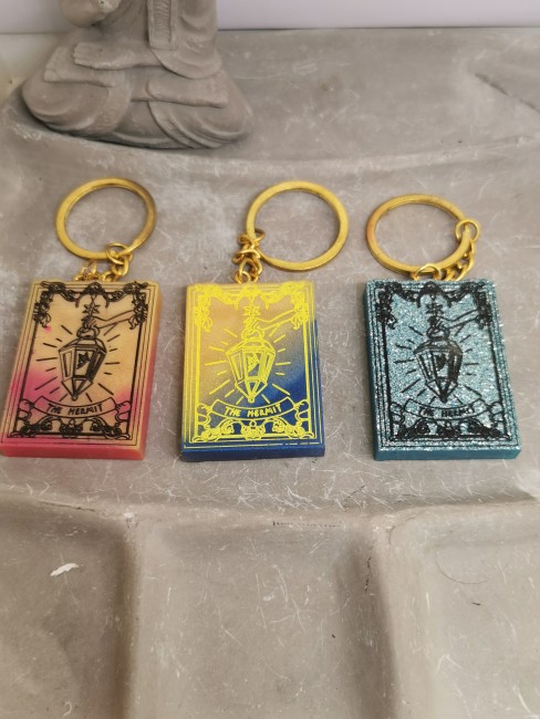porte clé introspection tarot