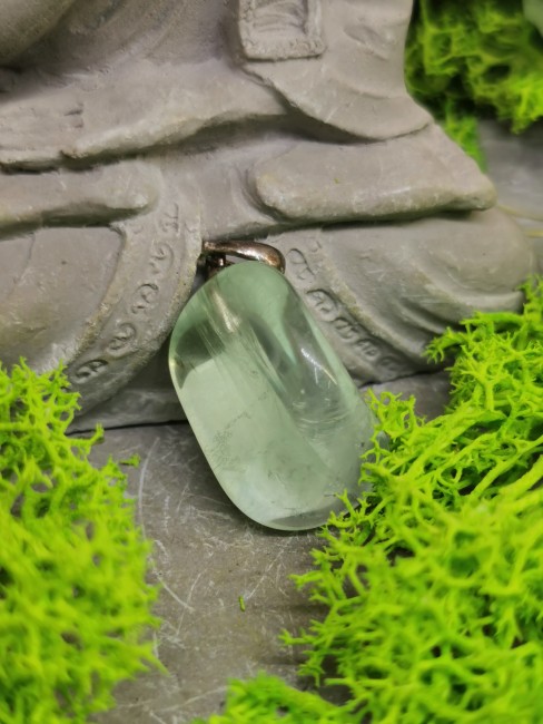 pendentif verdelite semi polie naturelle