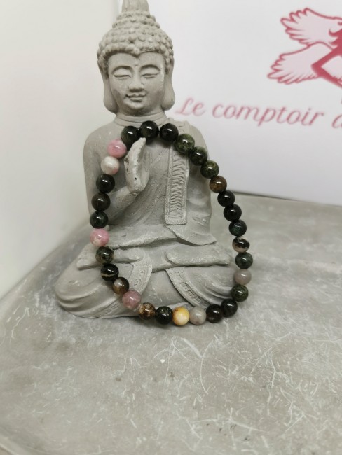 bracelet tourmaline pierre naturelle 6 mm