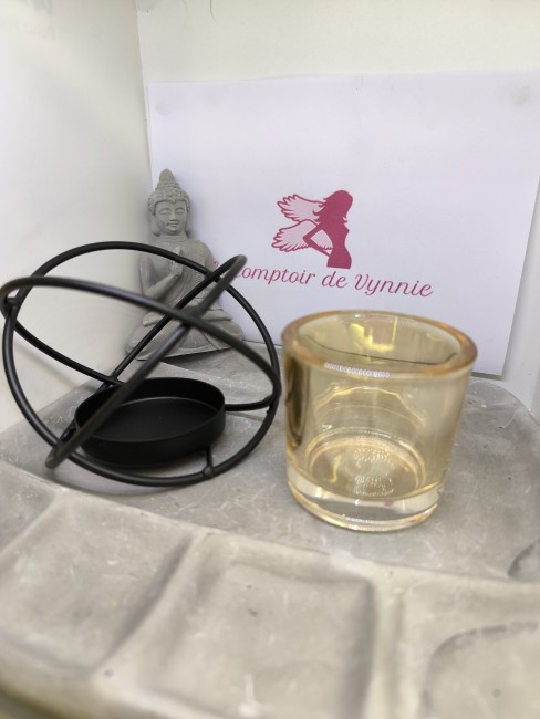 Porte-bougie design moderne pour ambiance zen et chaleureuse