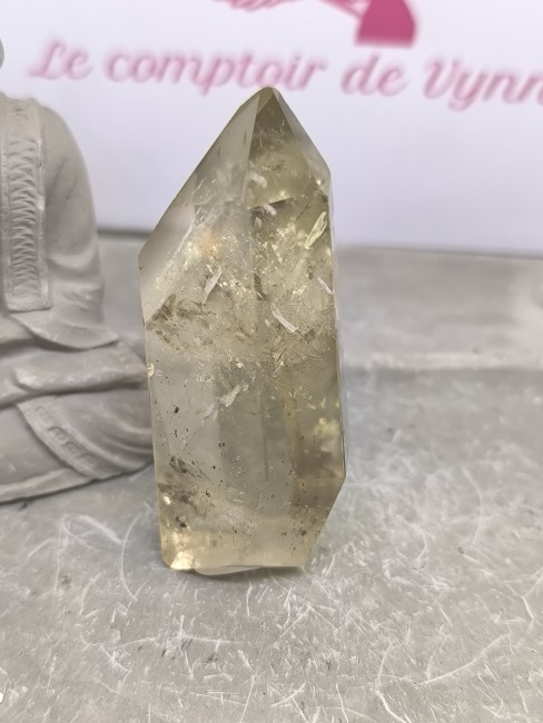 Obélisque Citrine Abondance Obélisque citrine dorée naturelle