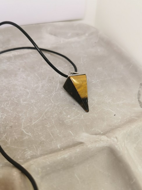 pendentif oeil du tigre naturel