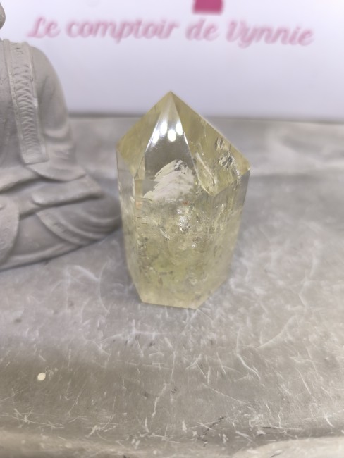 Obélisque Citrine Abondance Obélisque citrine dorée naturelle