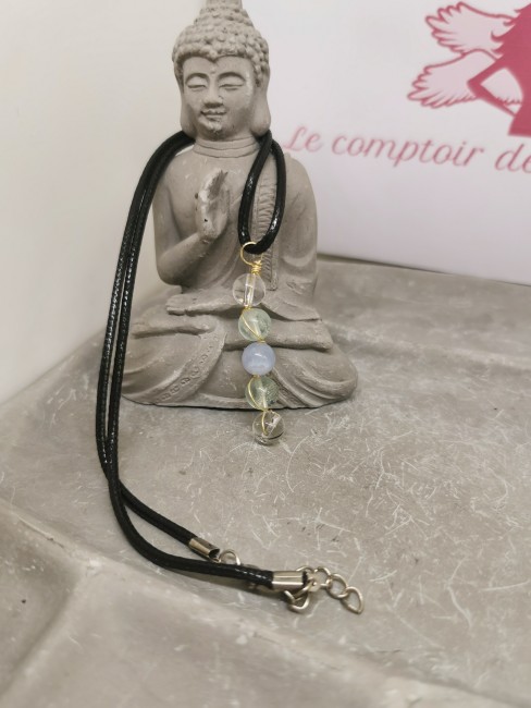 Collier mémoire collier memoire cristal de roche