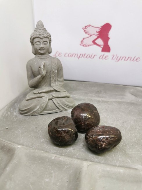 grenat pierre naturelle polie