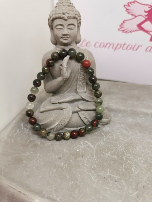 bracelet jaspe dragon pierre naturelle