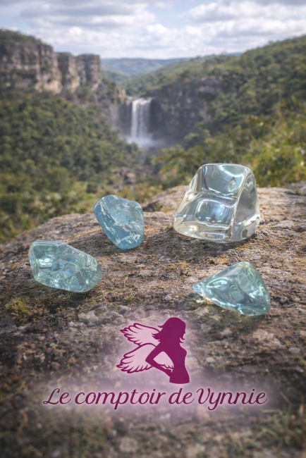 Pierres naturelles topaze bleue de qualité