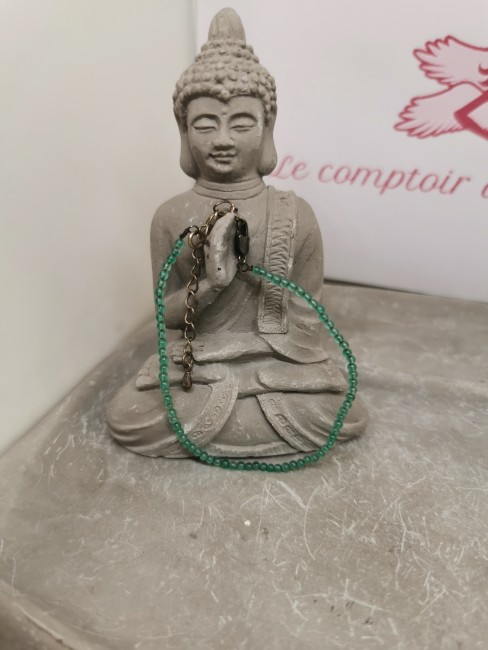 bracelet pierre naturelle aventurine verte ajustable