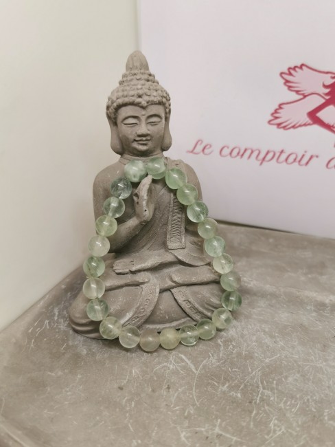 bracelet verdelite fluorine verte