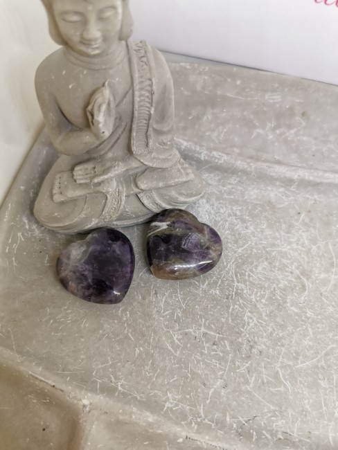 pierre naturelle coeur améthyste