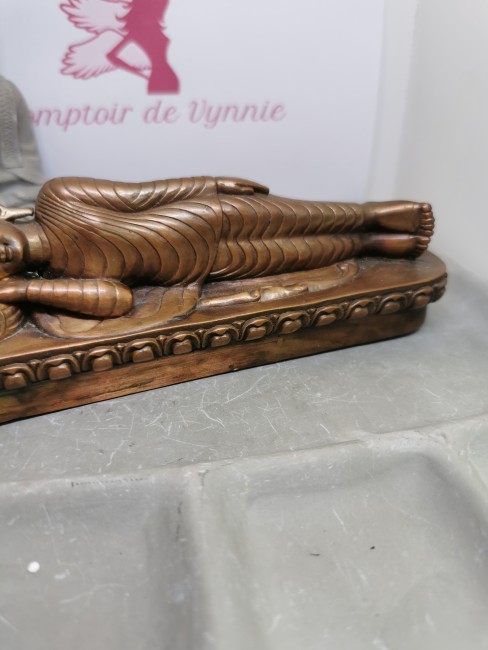 statuette bouddha allongé 16 cm
