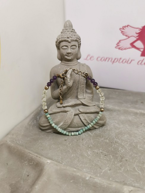 bracelet pierres naturelles multicolores