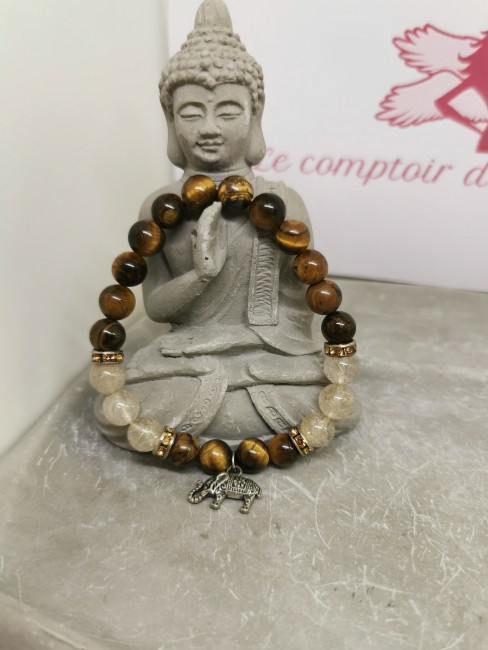 bracelet oeil de tigre pierre naturelle