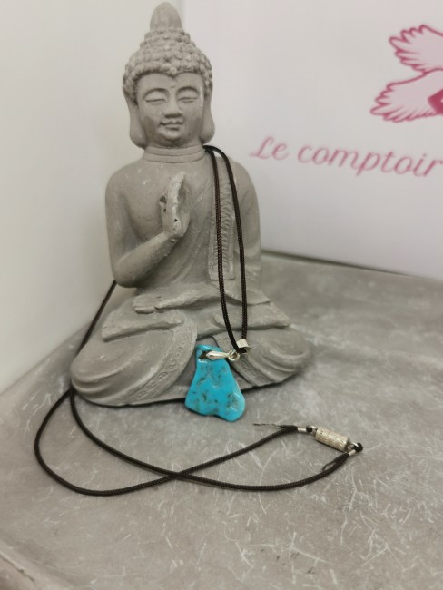 pendentif turquoise bleue