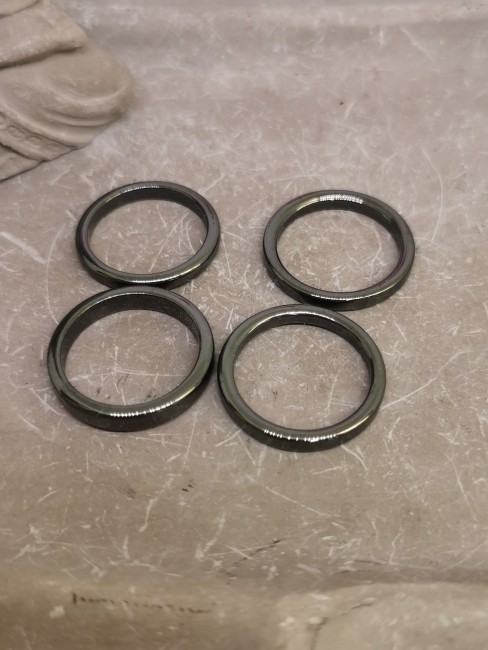 bague pierre hématite polie