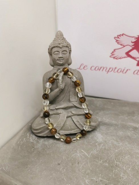 bracelet oeil du tigre citrine