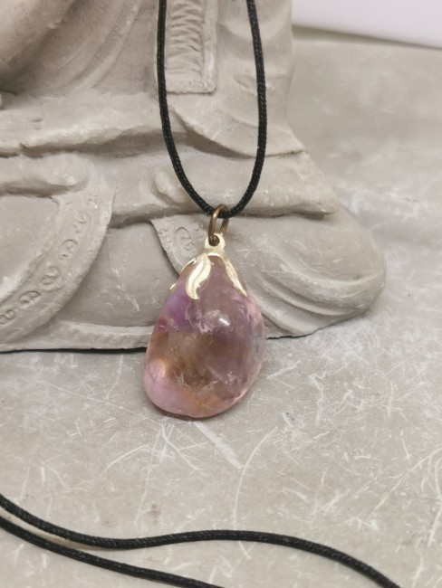 pendentif ametrine violet jaune