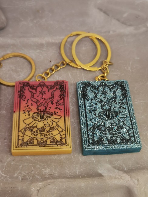 carte tarot le diable résine