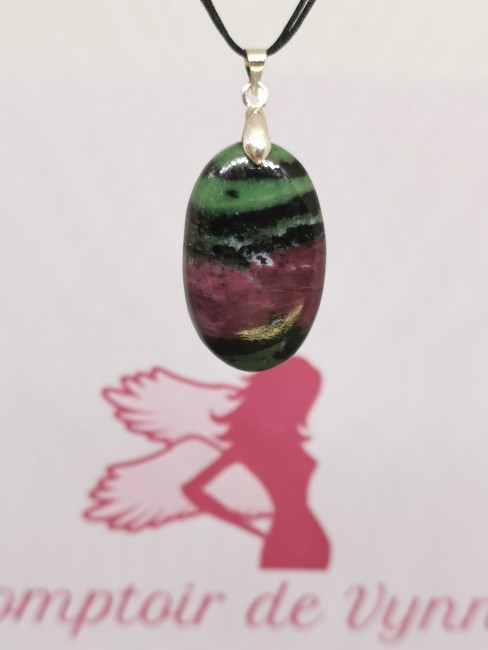 pendentif rubis sur zoisite