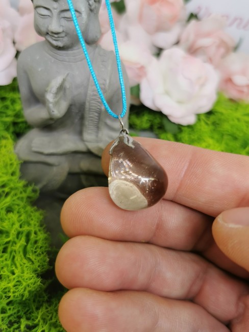 Quartz fumé pierre d’ancrage pendentif pierre quartz fumé