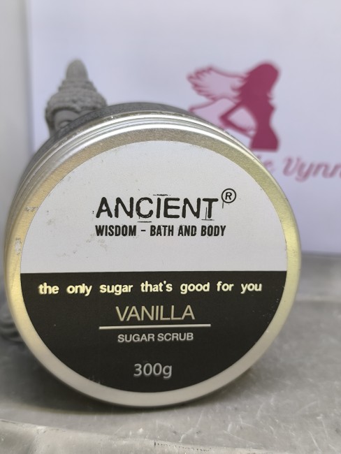 Gommage exfoliant au sucre vanille pour rituel bien-être