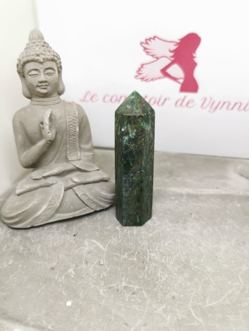 Émeraude énergétique et abondance Émeraude naturelle prisme décoration