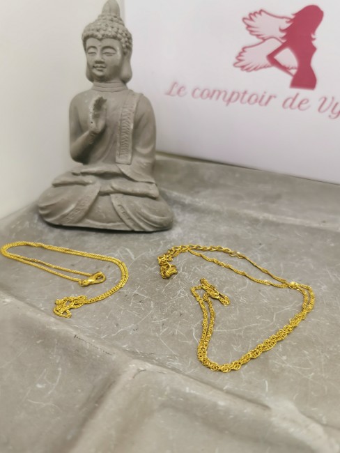 chaine dorée réglable