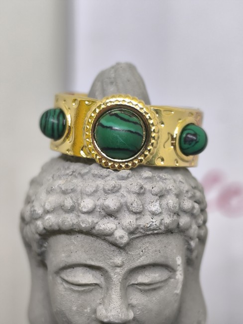 bague imitation lapis lazuli bleu ajustable