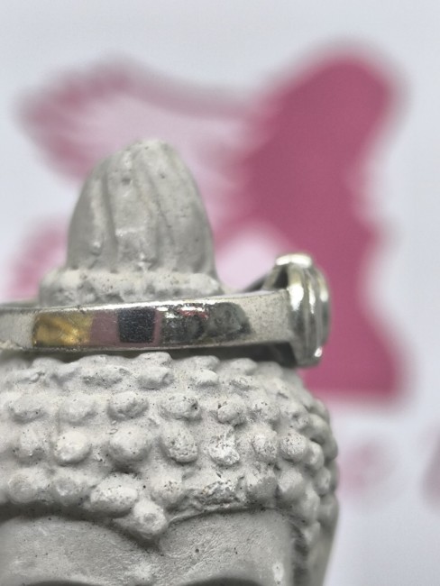 Bague violette pierre améthyste