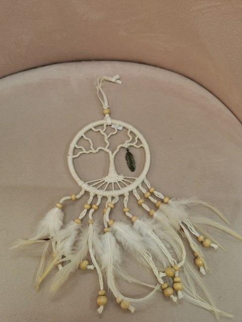 attrape rêves beige décoration spirituelle