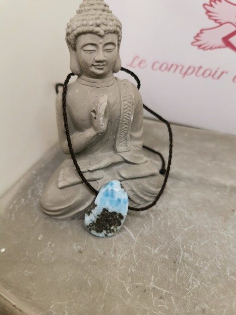 Bijou en larimar naturel