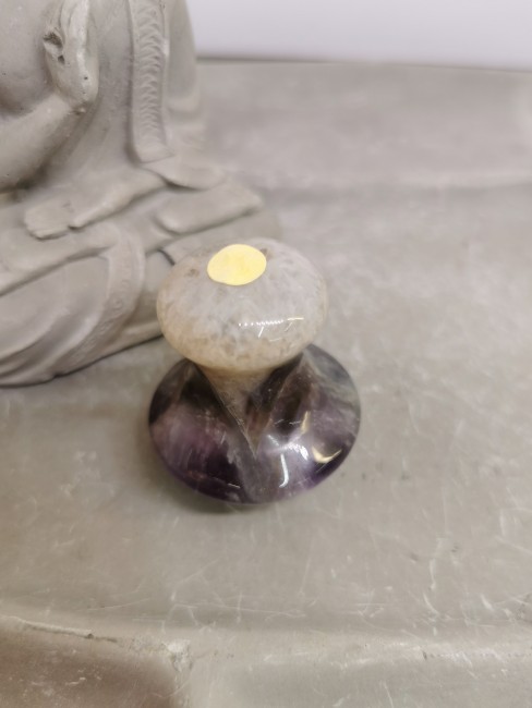 Outil de massage améthyste chevron