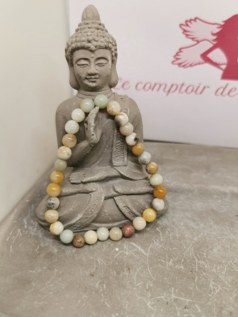 bracelet amazonite 6 mm