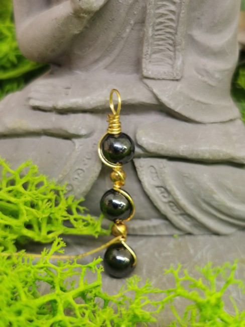 Pendentif en hématite naturelle pendentif hematite naturelle