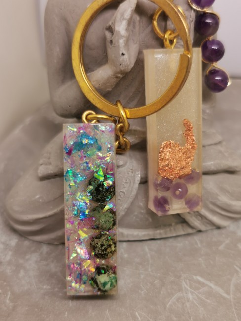 porte clé I pierre naturelle amethyste