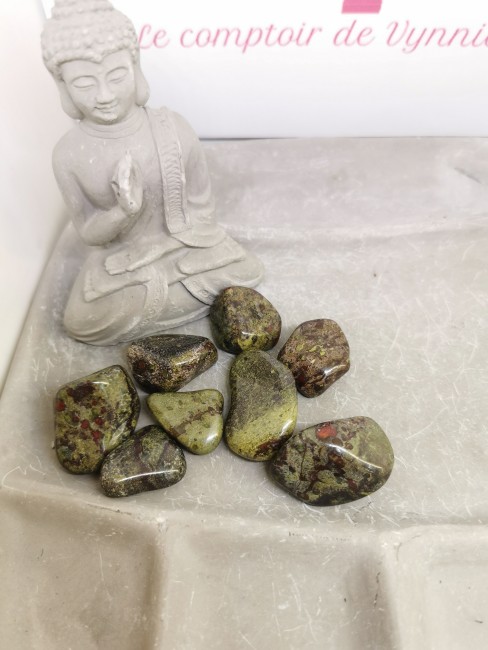 jaspe dragon pierre verte rouge