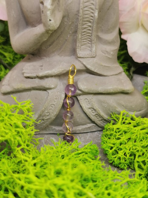 pendentif améthyste naturelle