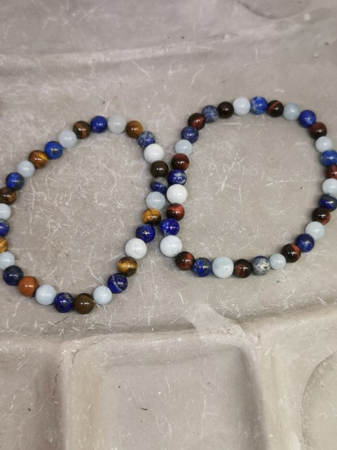 bracelet perles 6mm pierres naturelles