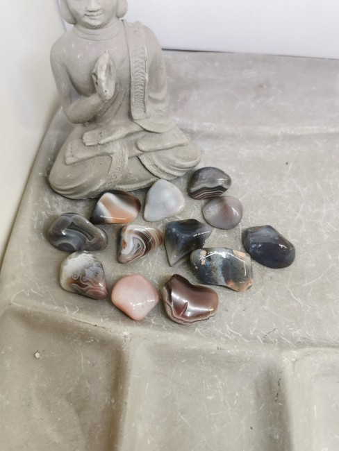 pierre naturelle agate Botswana bandes