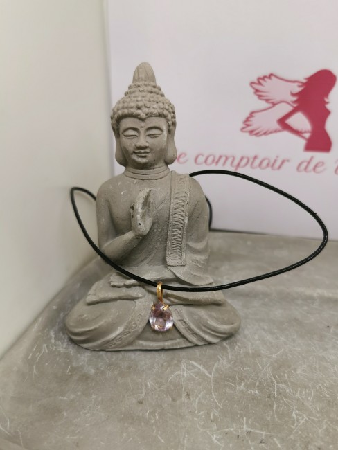 collier pierre améthyste violette