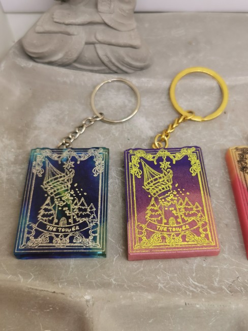 carte tarot la tour résine