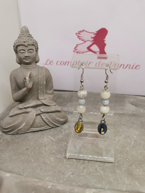 Bijou spirituel pierres naturelles et croix bijou spirituel pierre naturelle vierge marie croix