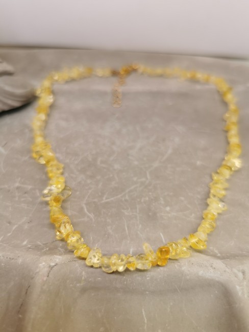 Citrine naturelle cordon blanc