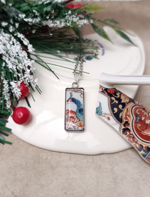 collier IMARI – Porcelaine japonaise ancienne – Création artisanale française