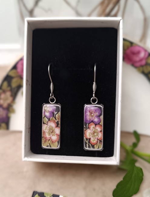 boucles-Dejeuner sur l'herbe - porcelaine-anglaise-rectangulaire-decor